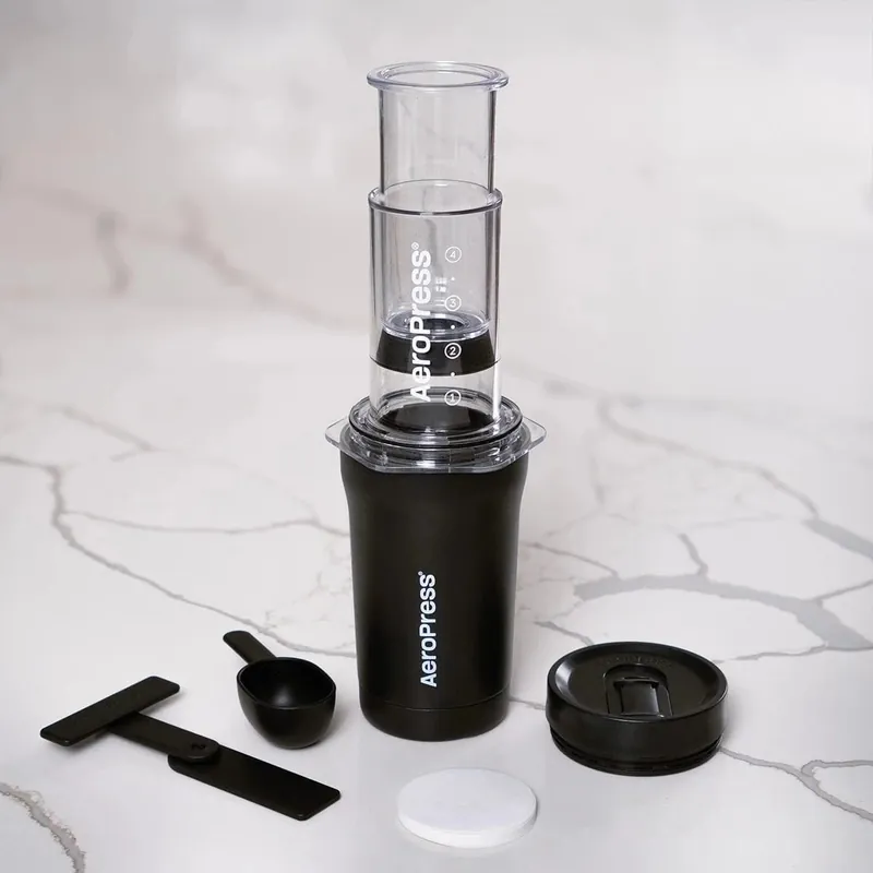 AeroPress Go Plus Travel System (Black)