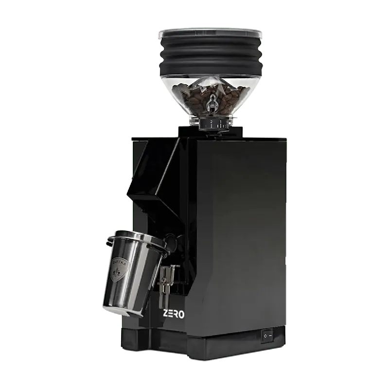 Eureka Mignon Zero Single Dose Coffee Grinder (Black with Black Spout)