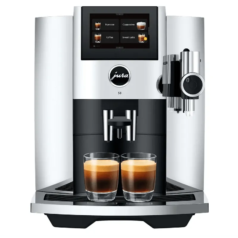 Jura S8 Super Automatic Coffee Machine 15653 (Chrome)