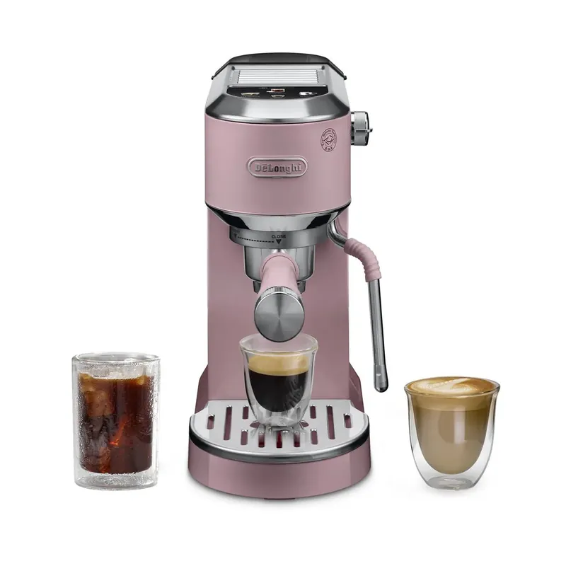De‘Longhi Dedica Duo Espresso Machine with Cold Brew EC890PK (Rosé)