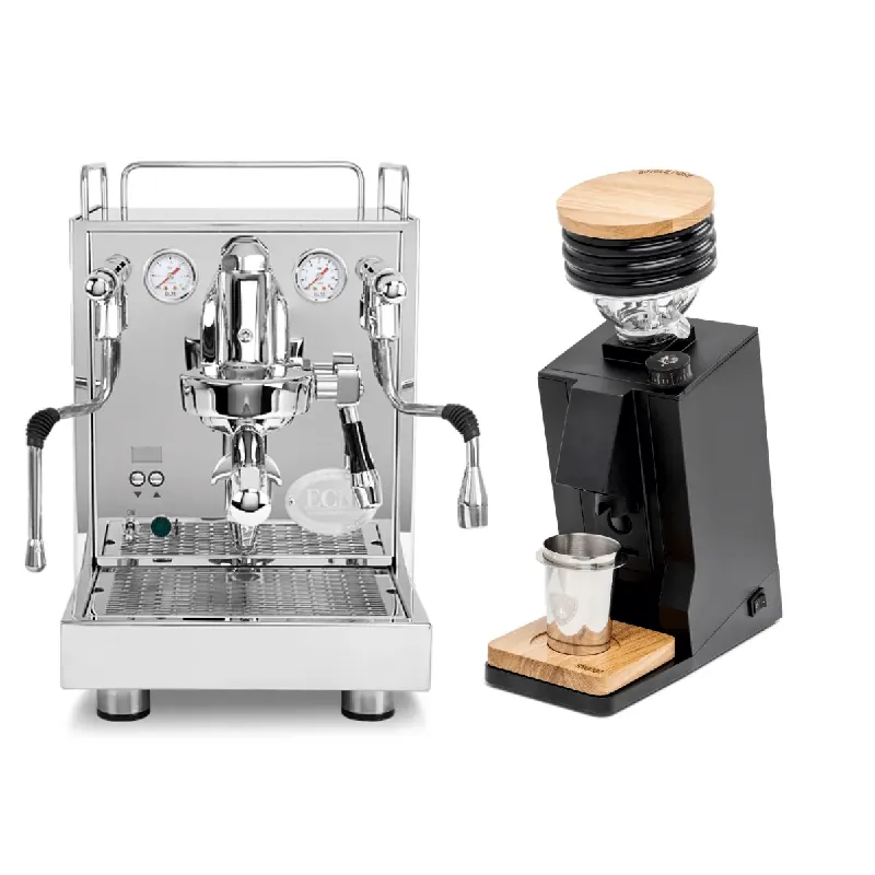 ECM Mechanika Max Espresso Machine with Eureka Oro Single Dose (Matte Black) Bundle