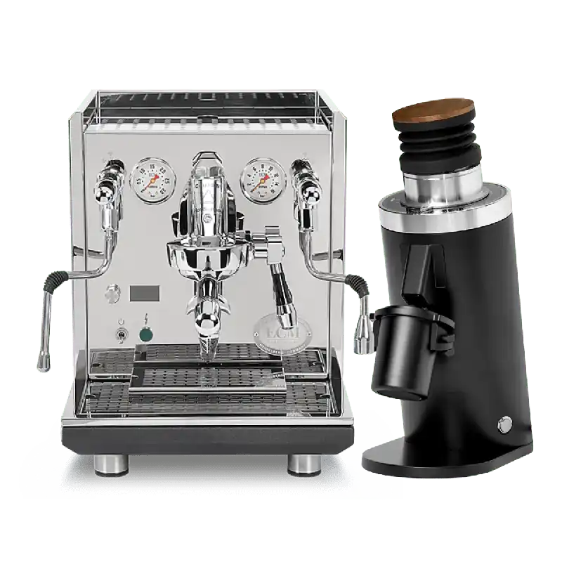 ECM Synchronika II Espresso Machine with DF64 Gen 2 Grinder (Black) Bundle
