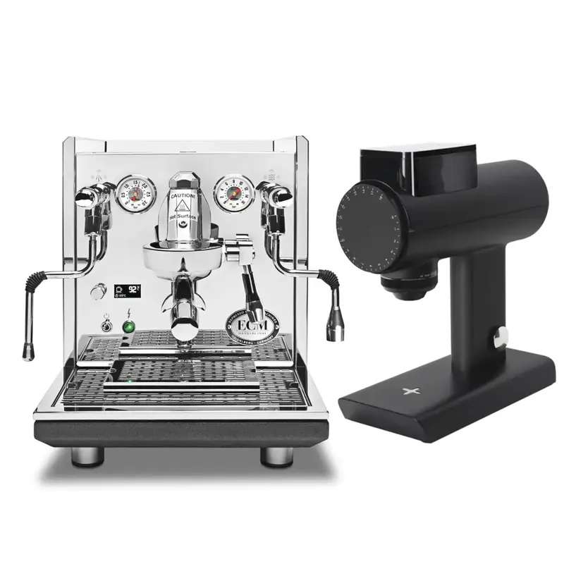 ECM Synchronika II Espresso Machine with Timemore Sculptor 078S Grinder (Black) Bundle