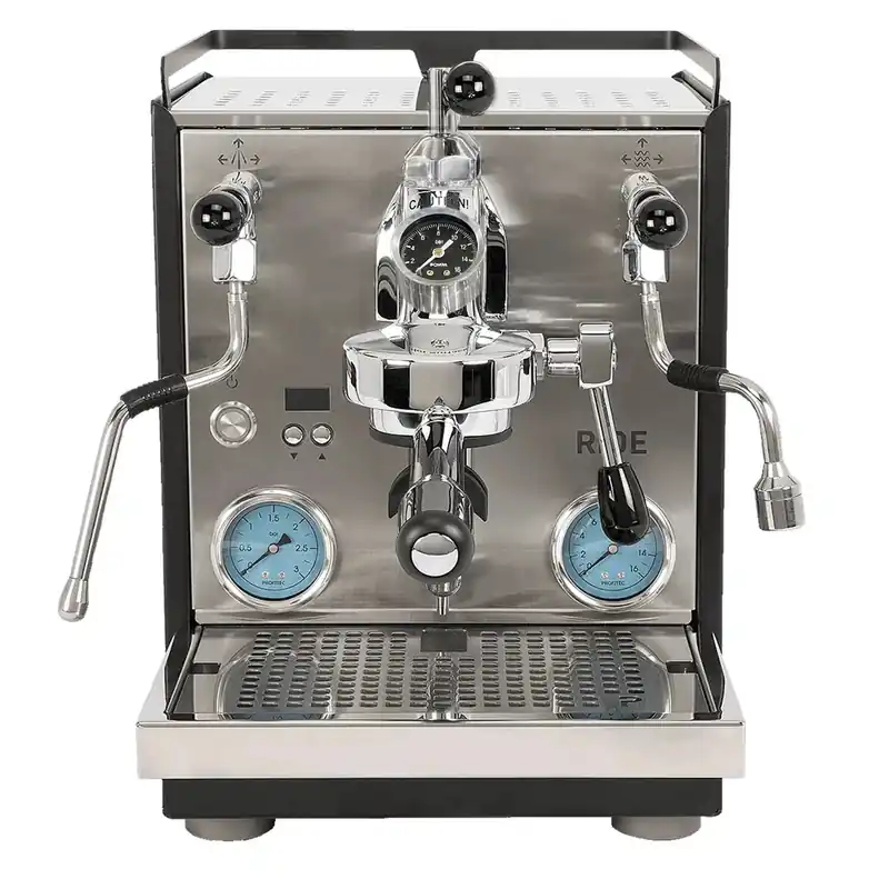 Profitec Ride Dual Boiler Espresso Machine with Flow Control (Black and Stainless Steel)