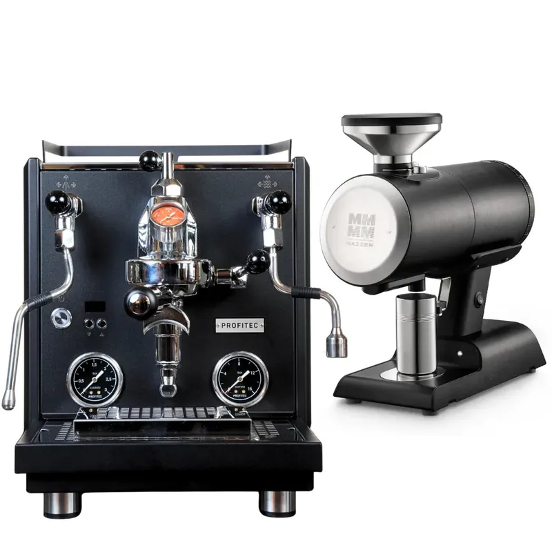 Profitec Drive Espresso Machine (Black) with Mazzer Philos Grinder (Black) Bundle