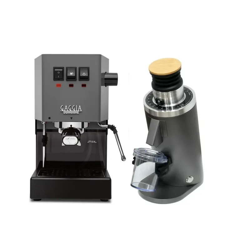 Gaggia Classic E24 (Grey) & DF54 Grinder (Grey) Bundle