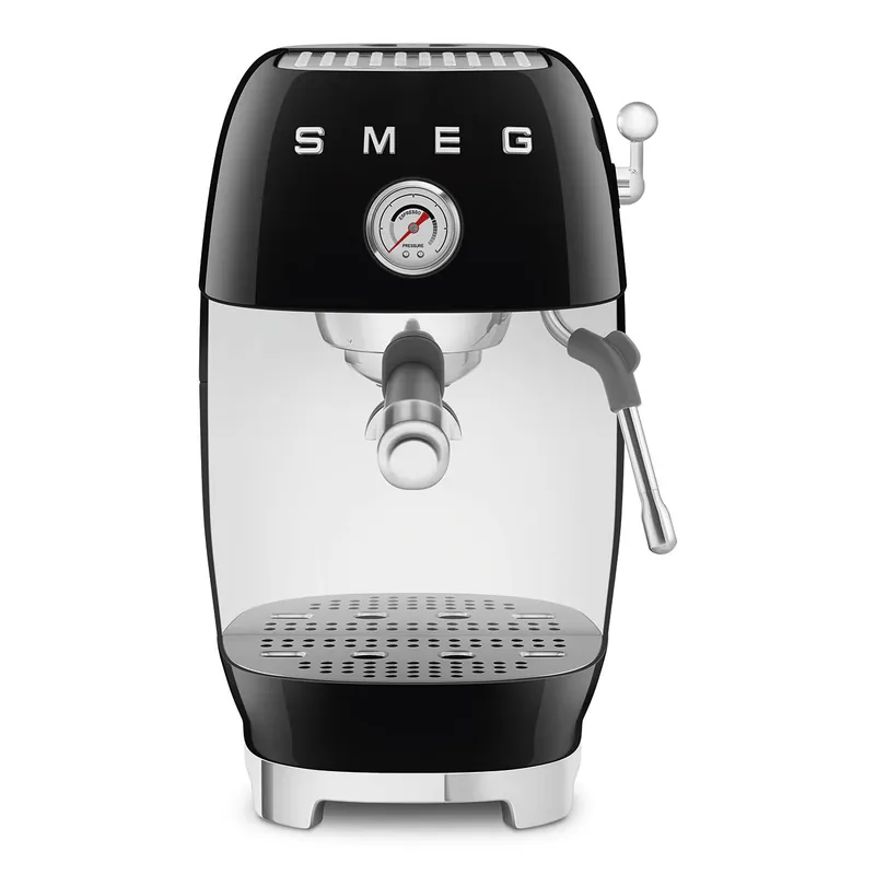 Smeg Retro-Style Espresso Maker with Cold Brew ECF03BLUS (Black)