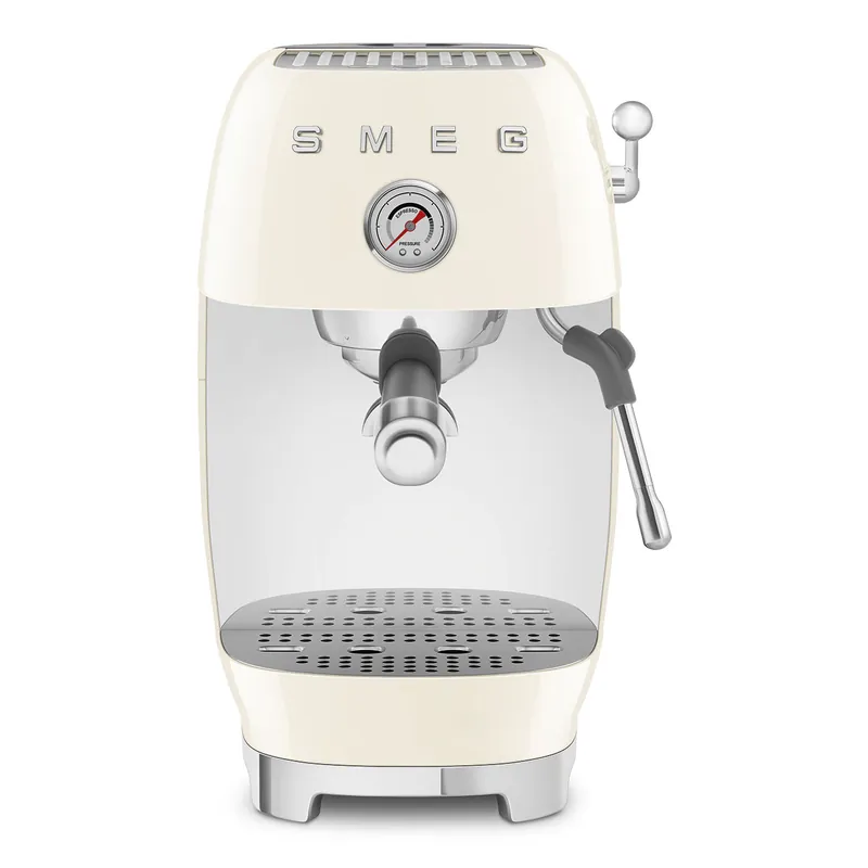 Smeg Retro-Style Espresso Maker with Cold Brew ECF03CRUS (Cream)