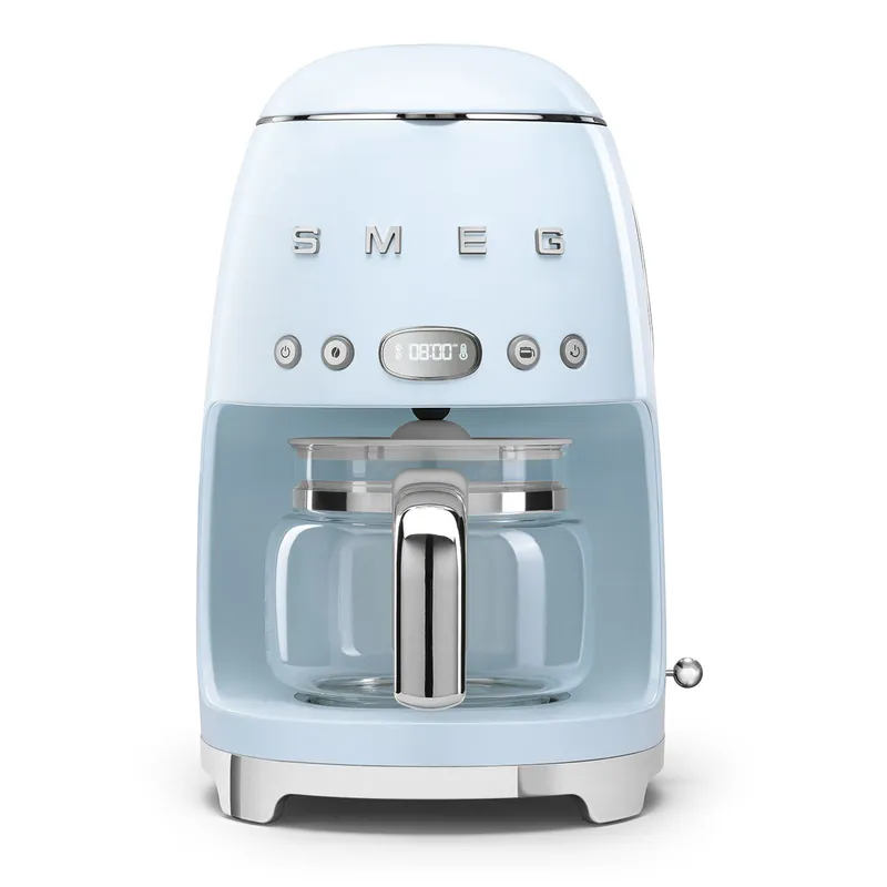 Smeg 50s Retro-Style Drip Coffee Machine DCF02PBUS (Pastel Blue)