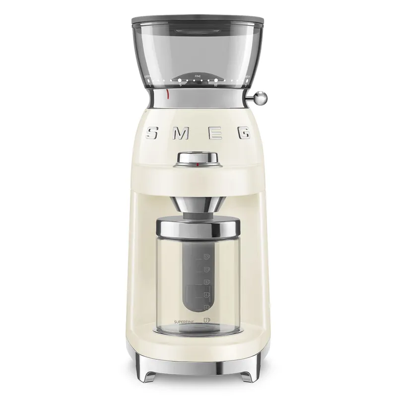 Smeg Retro-Style Coffee Grinder CGF03CRUS (Cream)