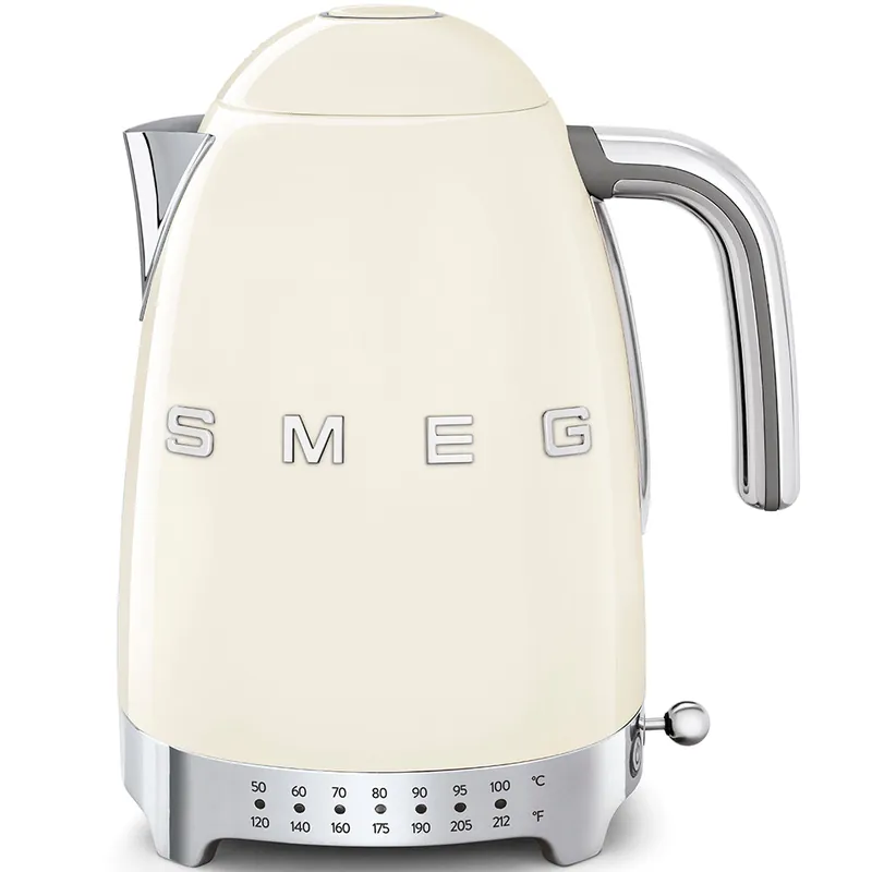 Smeg Retro-Style Variable Temperature 1.7L Electric Kettle KLF04CRUS (Cream)