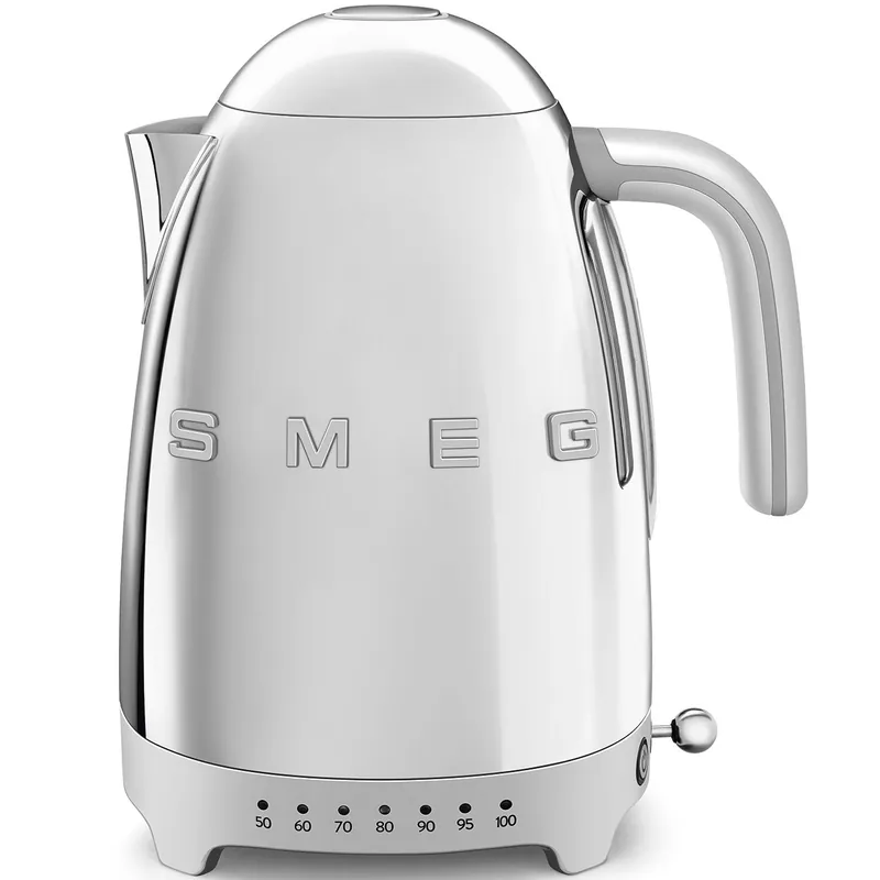 Smeg Retro-Style Variable Temperature 1.7L Electric Kettle KLF04SSUS (Stainless Steel)