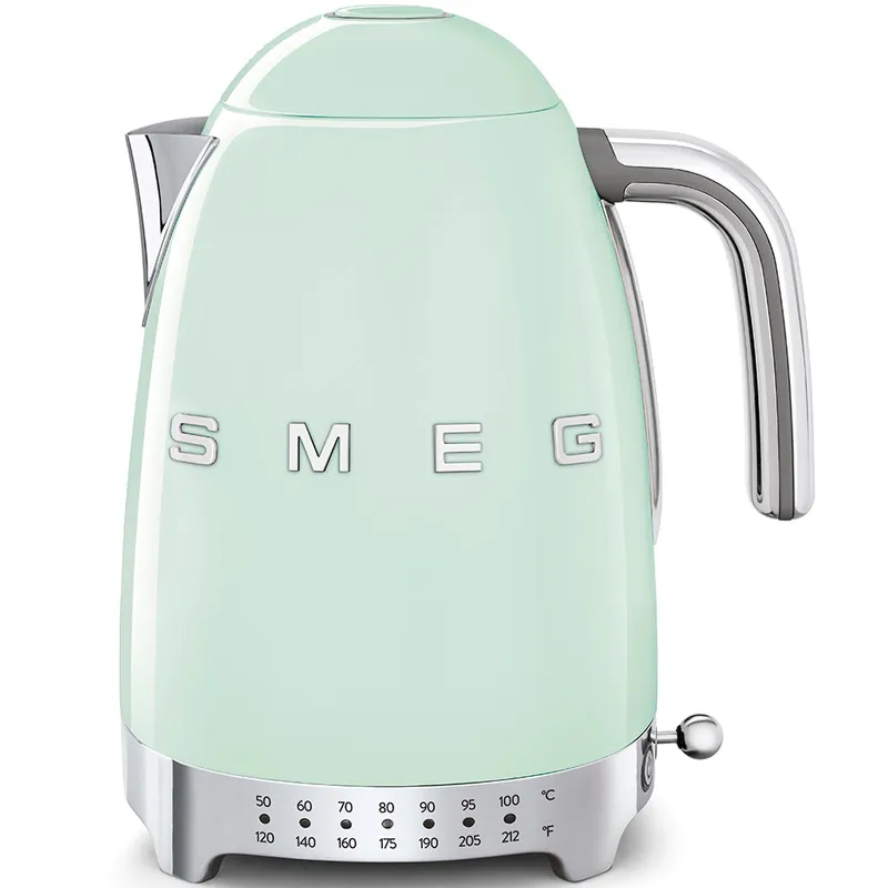 Smeg Retro-Style Variable Temperature 1.7L Electric Kettle KLF04PGUS (Pastel Green)