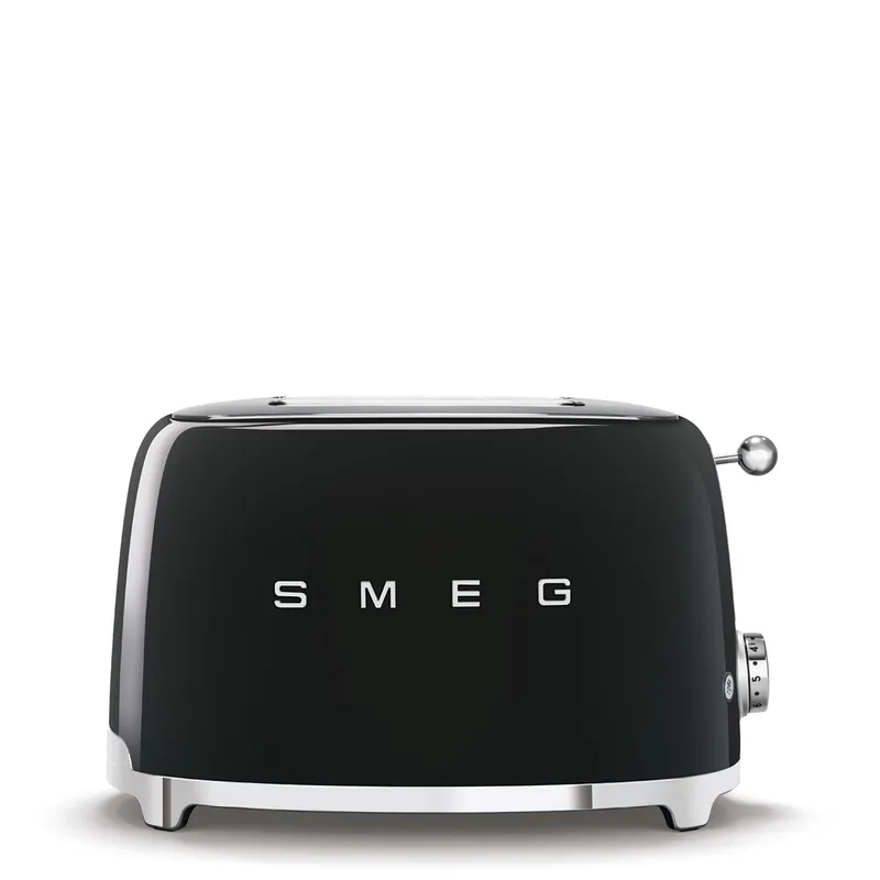 Smeg Retro-Style 2-Slice Toaster TSF01BLUS (Black)