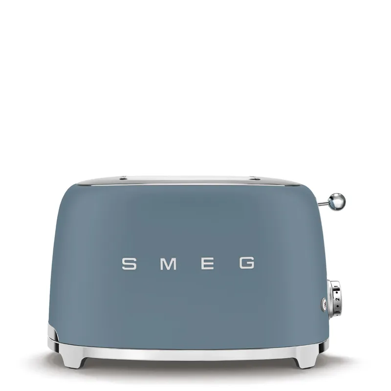 Smeg Retro-Style 2-Slice Toaster TSF01SBMUS (Matte Storm Blue)