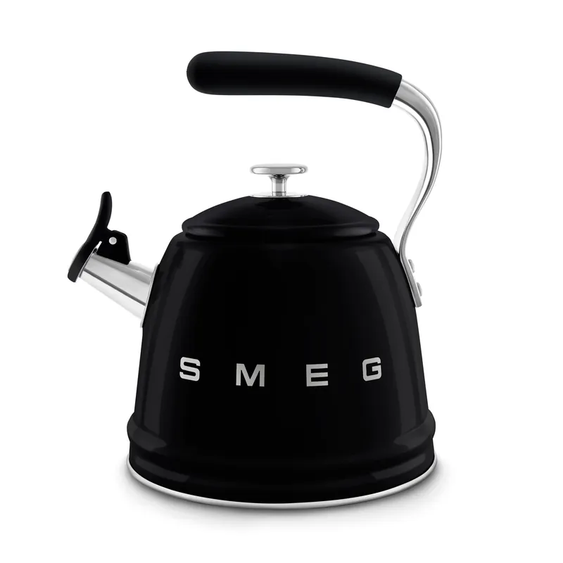 Smeg Retro-Style 2.3L Stove Top Whistling Kettle WKF01BL (Black)