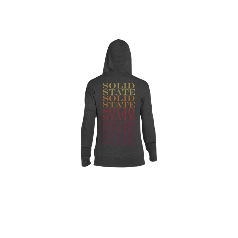 Lightweight Zip Hoodie Heather Black