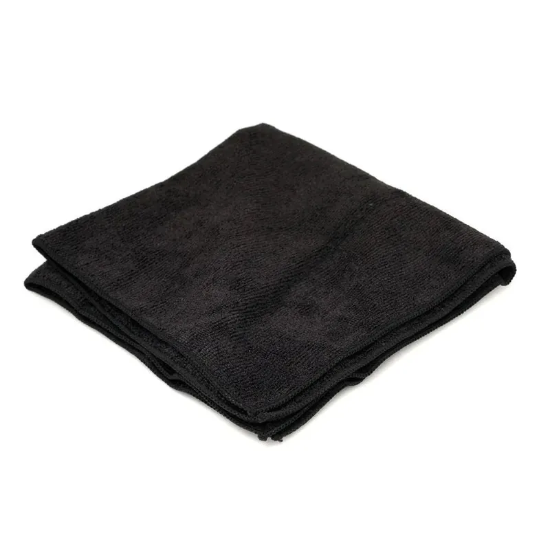 MICROFIBER BLACK CLOTH TOWEL 16" X 16"